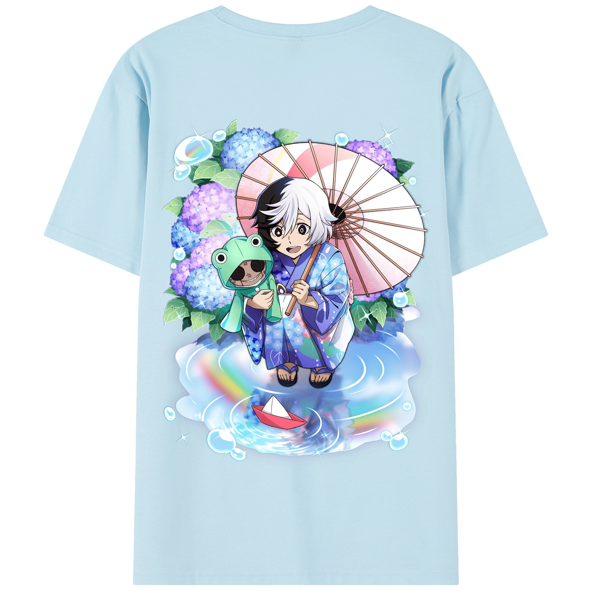 （画像用） 文豪ストレイドッグス Bungo Stray Dogs 綿100％半袖Tシャツ（背面プリント）